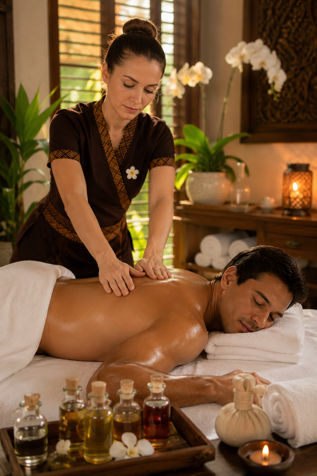 Aromatherapy massage treatment