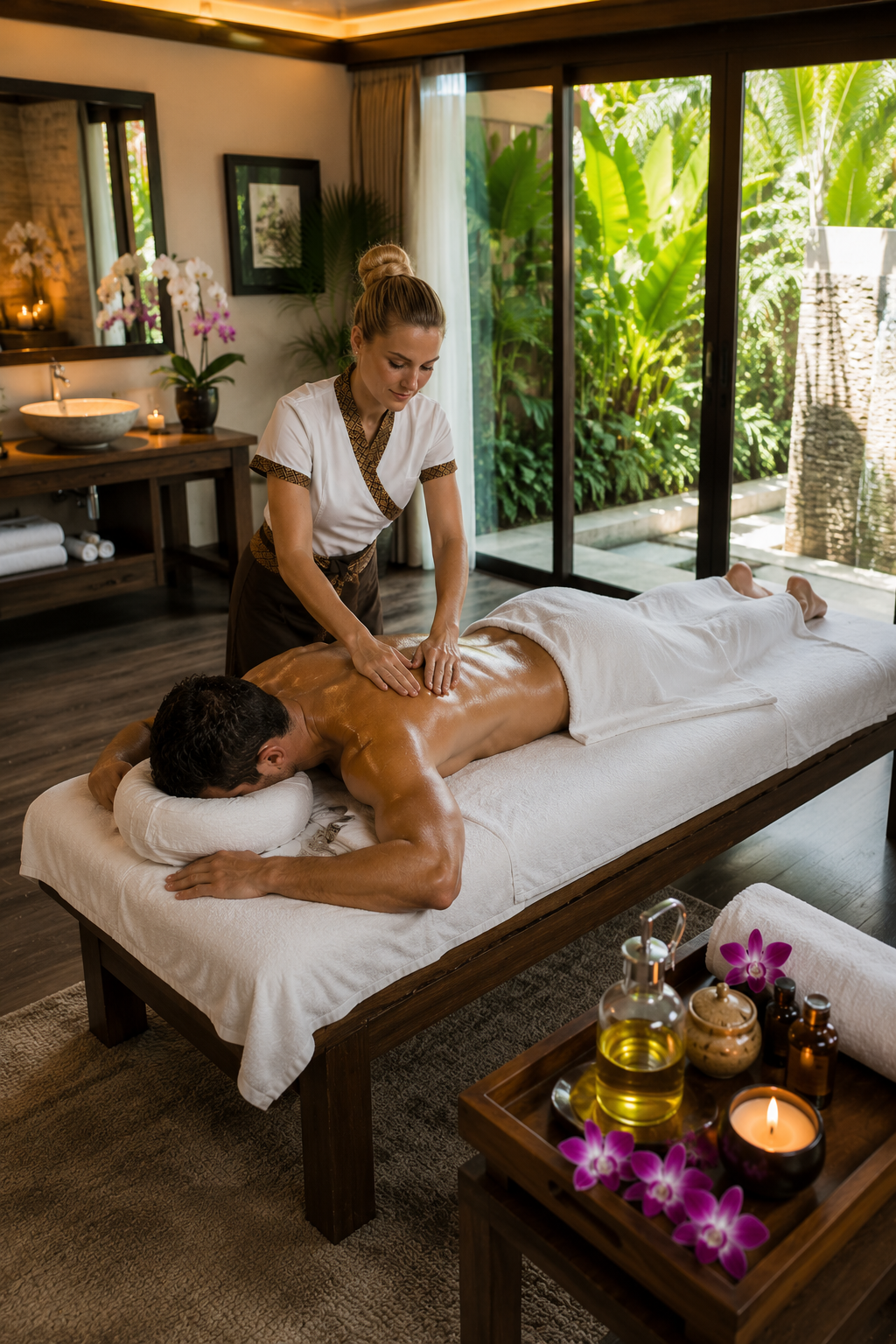 Relaxing full body massage